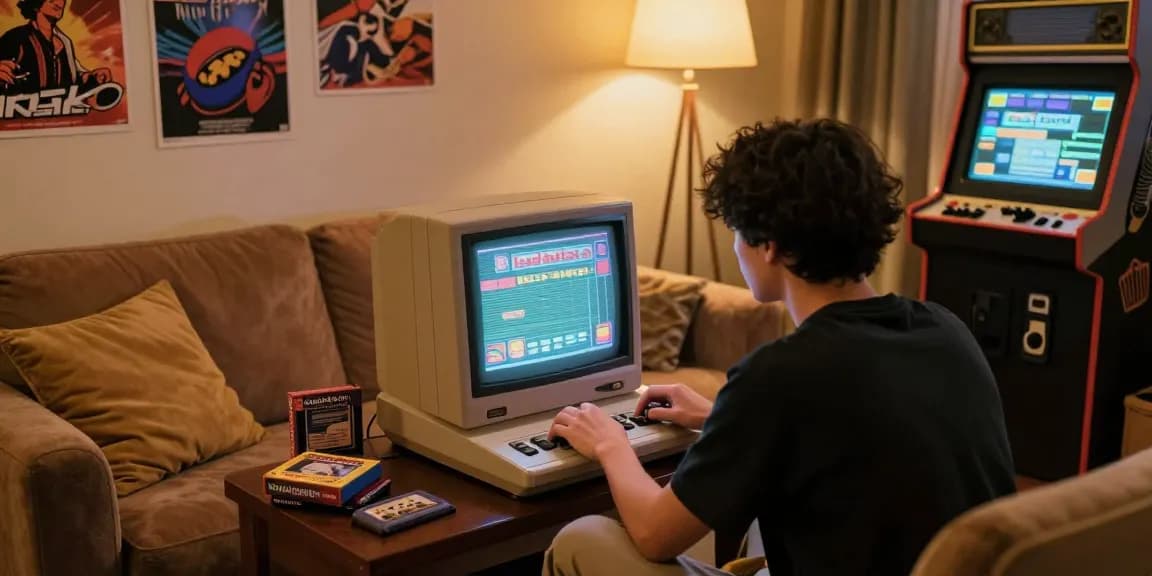 Pengalaman bermain lazadatoto dalam suasana klasik dengan konsol vintage dan barang koleksi nostalgia.