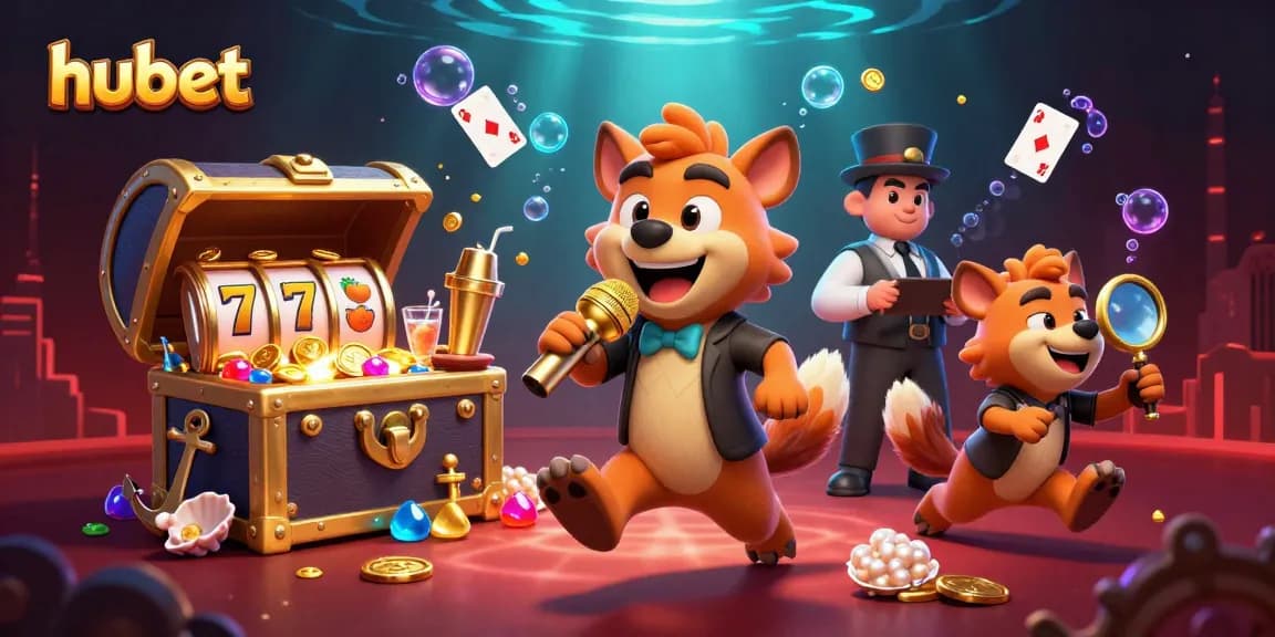 Experience hubet's exciting gaming world with a vibrant, engaging casino atmosphere.