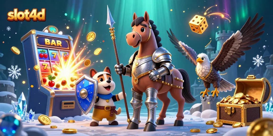 Menghadapi jackpot bersama CIKASLOT di slot4d yang penuh dengan emas dan simbol keberuntungan.