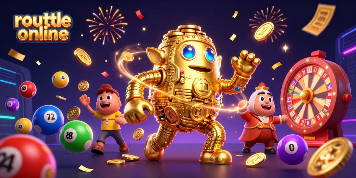 Engage in exciting roulette online gameplay with vivid 3D characters and colorful elements in a vibrant casino setting.