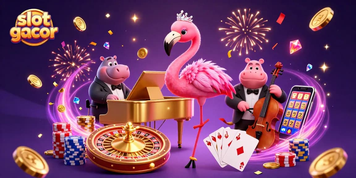 Menggapai kemenangan dengan slot gacor di HARGATOTO dalam ilustrasi 3D yang atraktif.