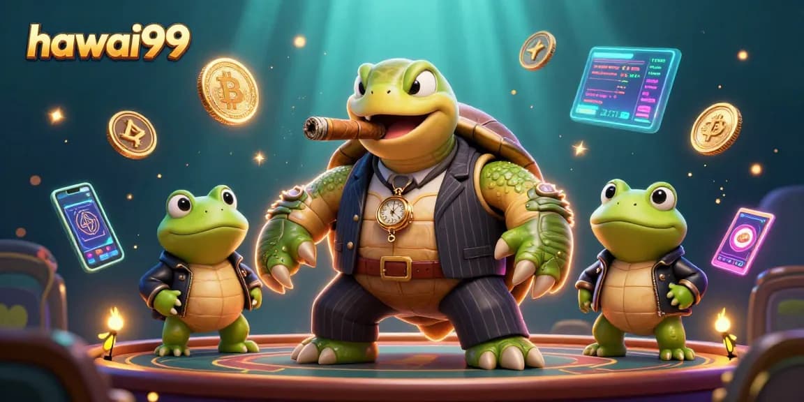 Engage in exciting casino moments with hawai99 where a snapping turtle and bullfrog enforcers rule the scene.