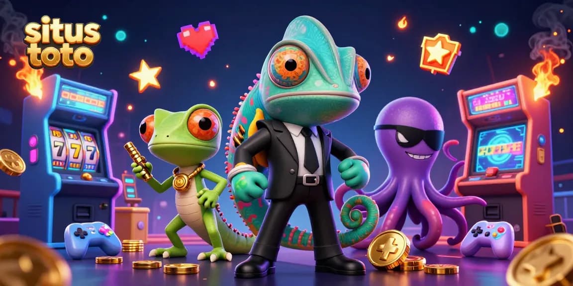Situs toto yang menarik dengan jackpot eksklusif dalam gambar penuh warna dan elemen permainan slot