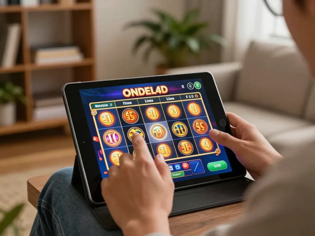 Berinteraksi dengan aplikasi ONDEL4D di lingkungan rumah yang nyaman sambil mengelola bankroll.