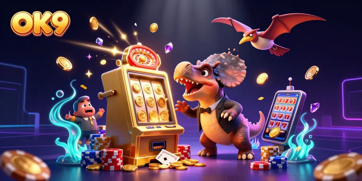 Engage with OK9's thrilling jackpot wins as dinosaurs bring fun to the casino world!