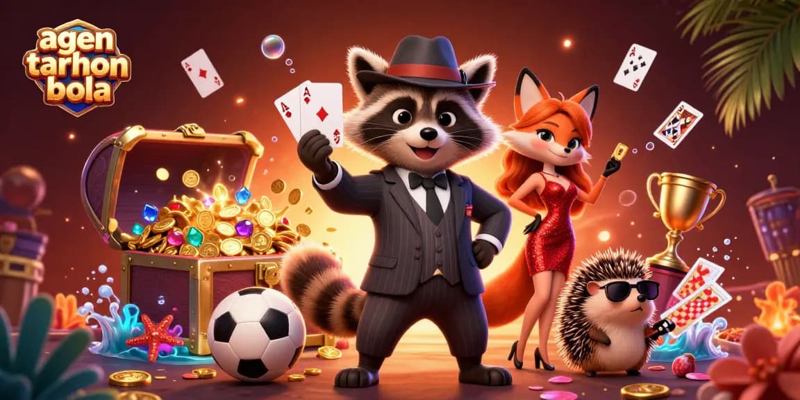 Enjoy thrilling sports betting with agen taruhan bola featuring dynamic characters and vibrant casino elements.