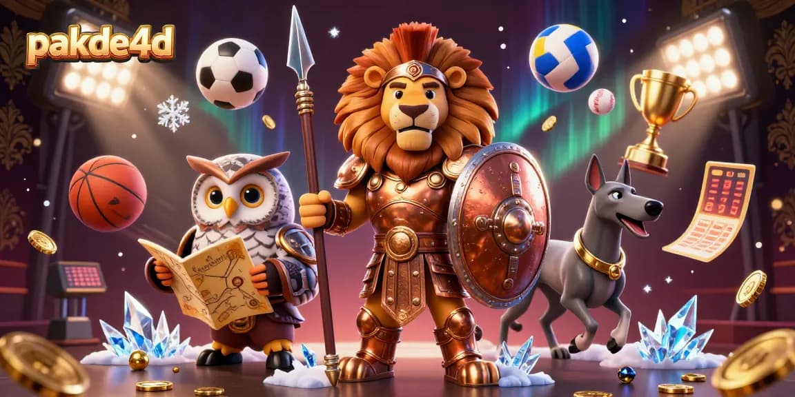 Experience pakde4d with vibrant 3D characters and dynamic sports gambling elements.