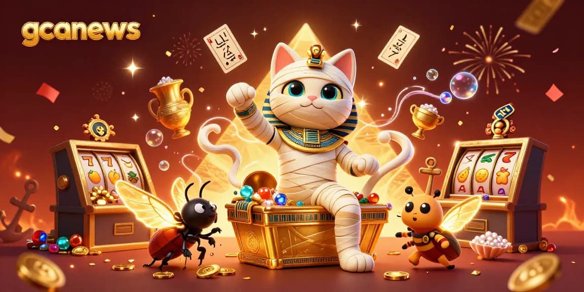 Engage in thrilling gameplay at gcanews with vibrant slot machines and Egyptian-themed adventure.