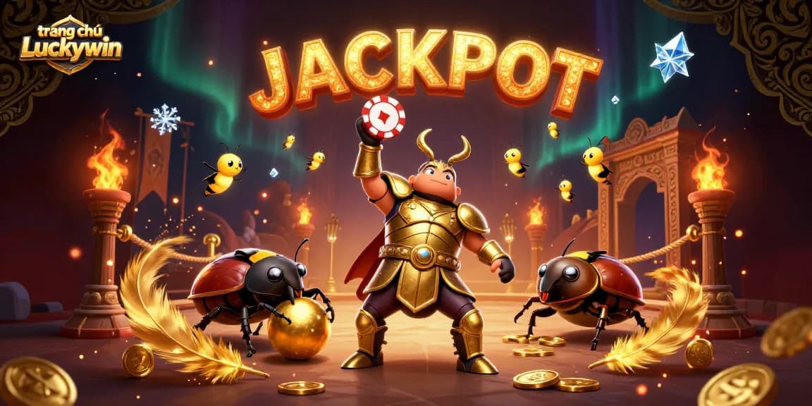 Experience the thrill at trang chủ Luckywin with beetles and fireflies celebrating JACKPOT