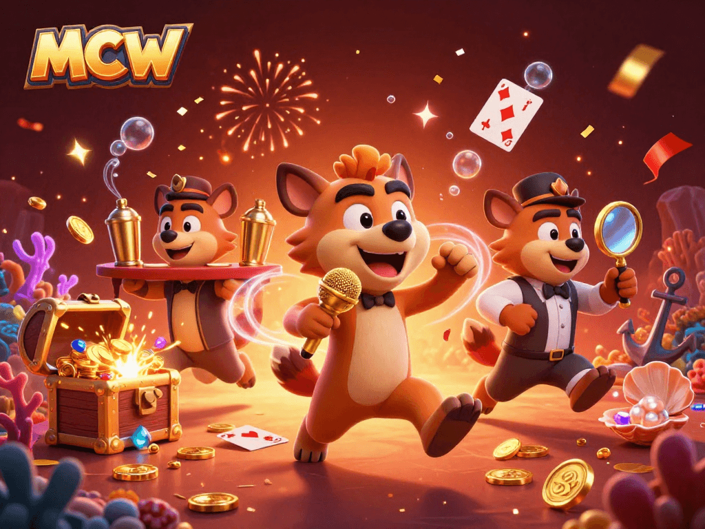 MCW delivers vibrant casino fun with hyenas in an energetic comedy club setting, packed with excitement.