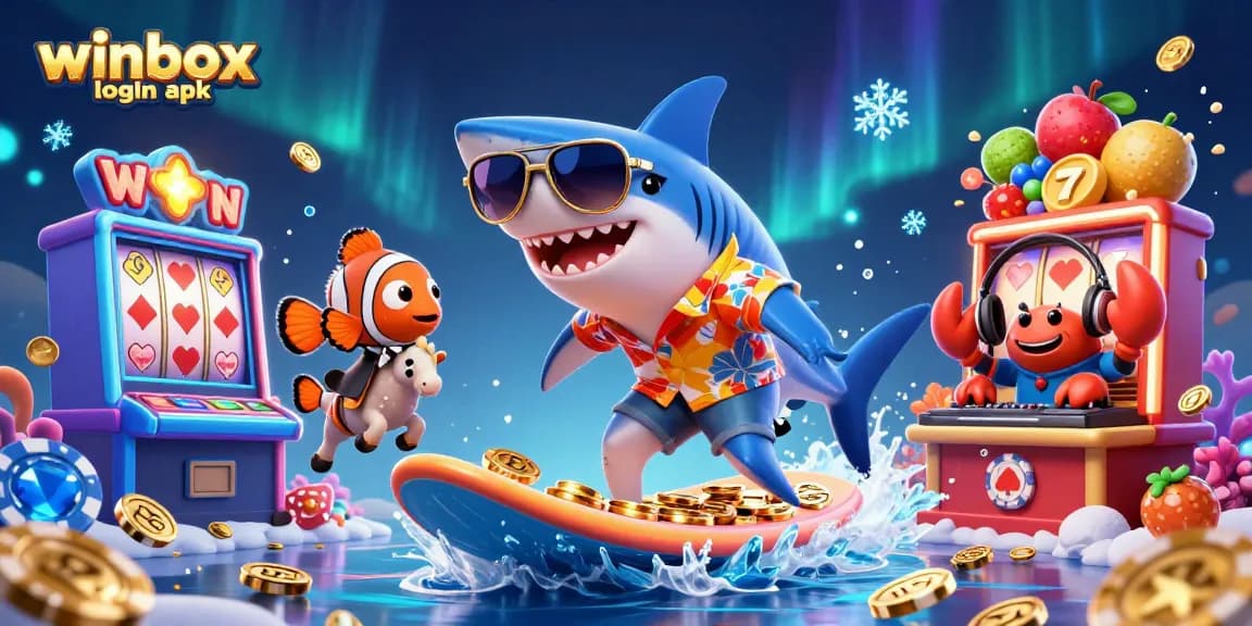 Engage with winbox login apk and experience vibrant casino elements with slots and fun characters.