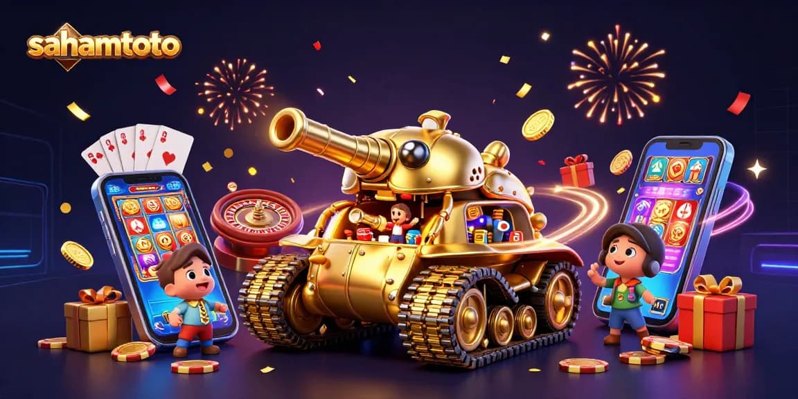 Sahamtoto menghadirkan permainan kasino mini di dalam tank beledewe emas yang memukau.
