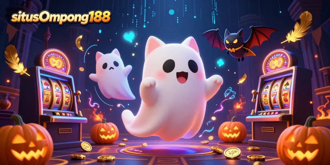 Menghadirkan suasana menyeramkan di situs Ompong188 dengan karakter lucu bermain di kasino.
