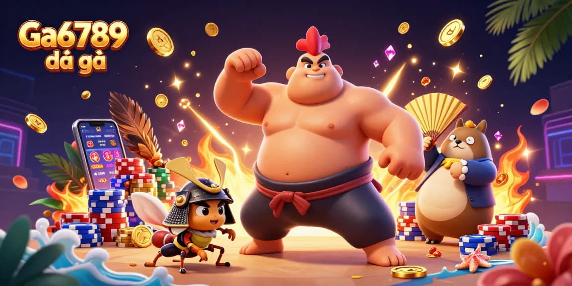 Experience thrilling Ga6789 đá gà action with powerful roosters battling in a dynamic arena.
