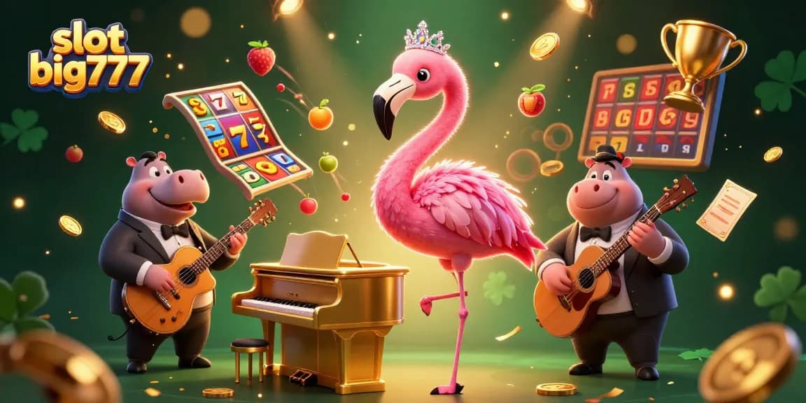 Play exciting online slots with slot big777 in a captivating casino scene featuring vibrant characters and dynamic elements.