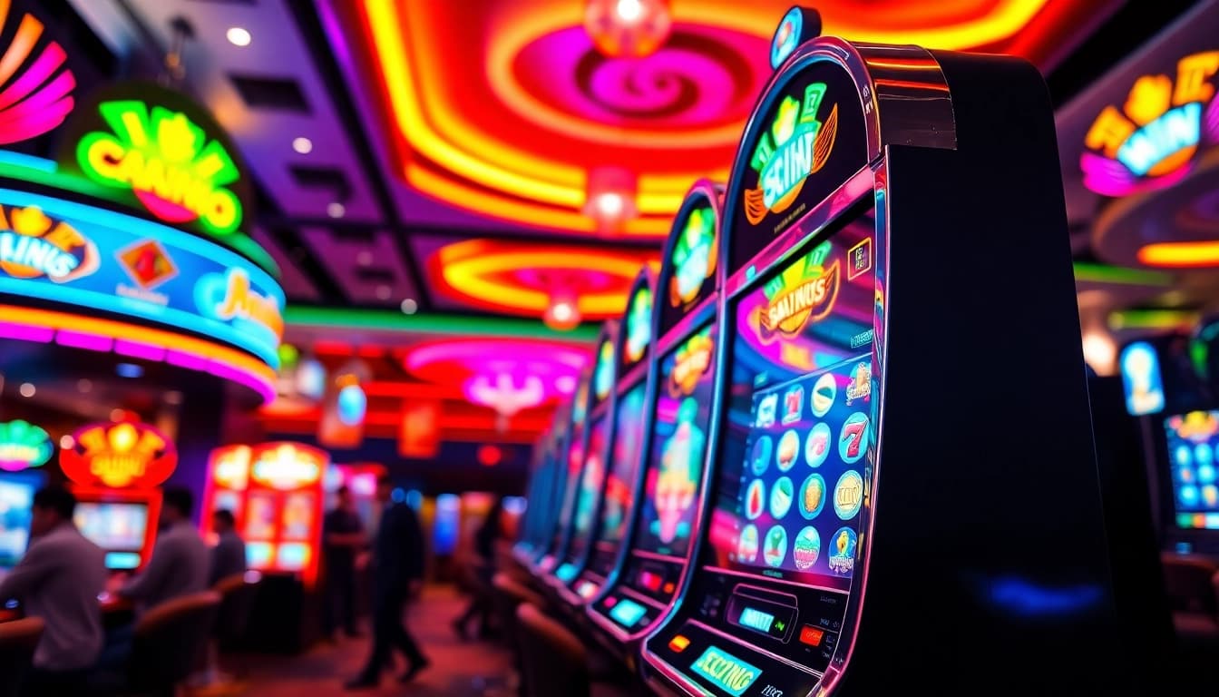 Putar slot untuk memenangkan jackpot di mesin kasino yang mengesankan.