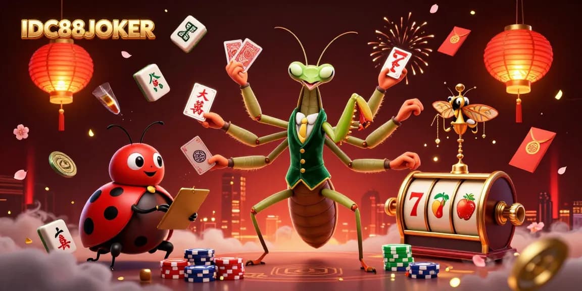 Experience the excitement at IDC88JOKER with vibrant casino action and dynamic characters.