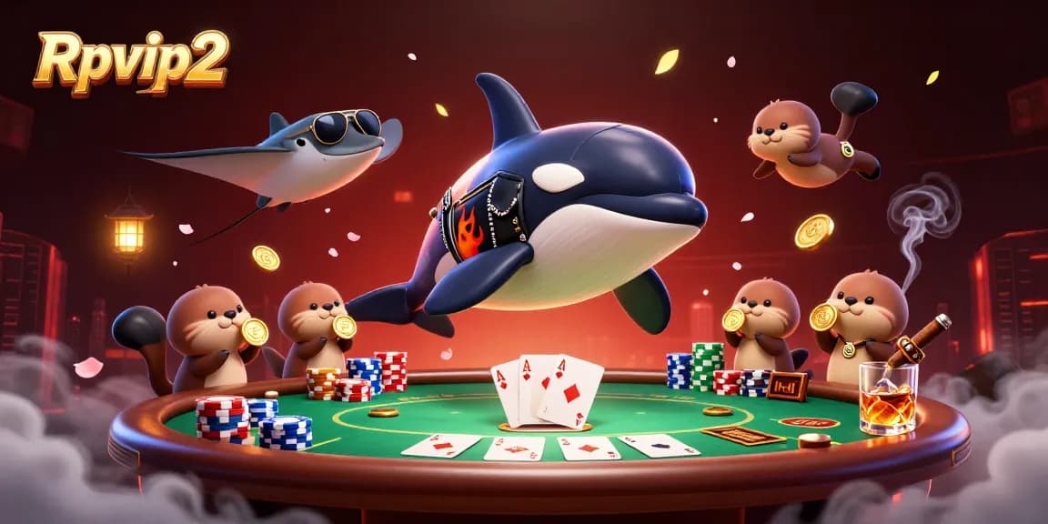 Rasakan sensasi Rpvip2 sebagai orca menggemaskan, ikan pari, dan berang-berang yang menikmati suasana kasino yang berwarna-warni.