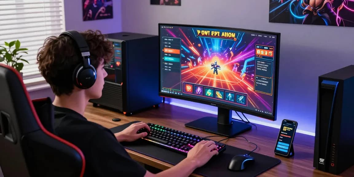 Exciting online gaming atmosphere at https://xx88.se.net/ with vibrant displays and gaming accessories.