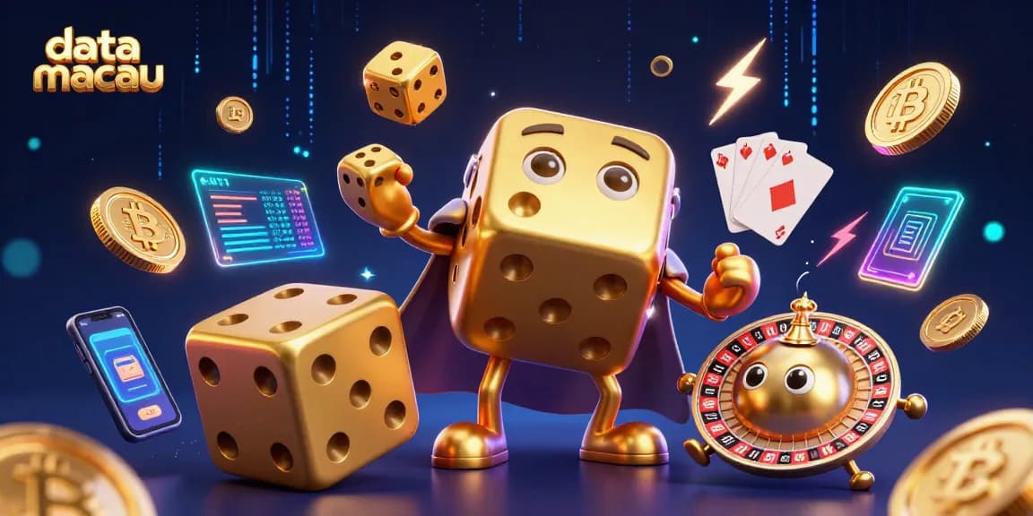 Menghadirkan data macau dan hasil undian dalam ilustrasi kasino yang menggugah semangat dan berwarna.