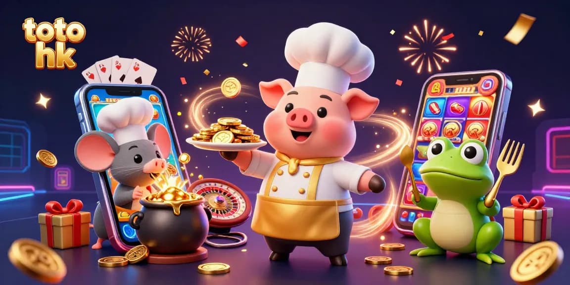 Menangkan toto hk dengan slot game yang memikat serta peluang emas dalam ilustrasi kasino yang meriah.