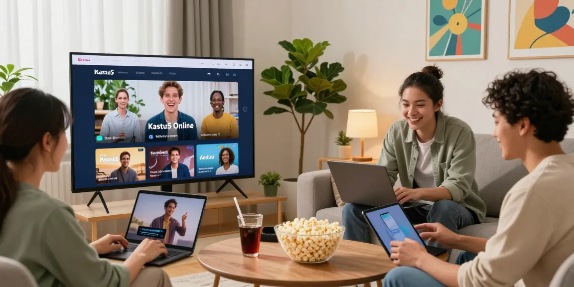 Pengalaman digital terbaik dengan Katsu5 Online, pengguna menikmati platform hiburan di ruang tamu yang nyaman.