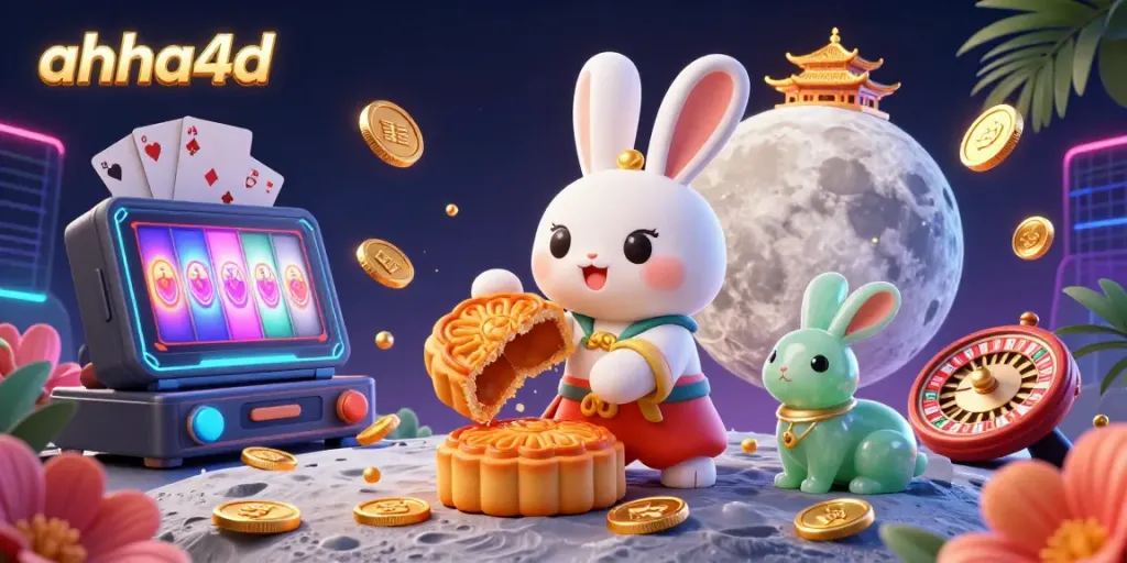 Engage in exciting gameplay at ahha4d, with a dynamic scene featuring casino-themed elements.