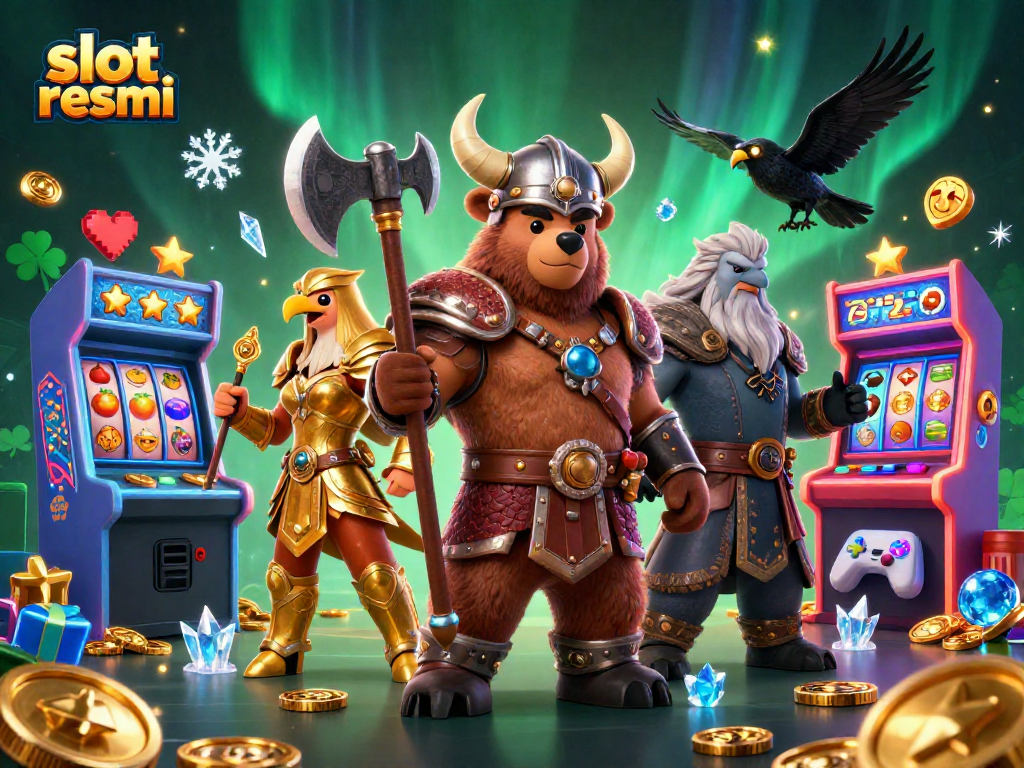 Gali kesenangan slot resmi dengan Viking dan Valkyrie di permainan kasino yang megah.