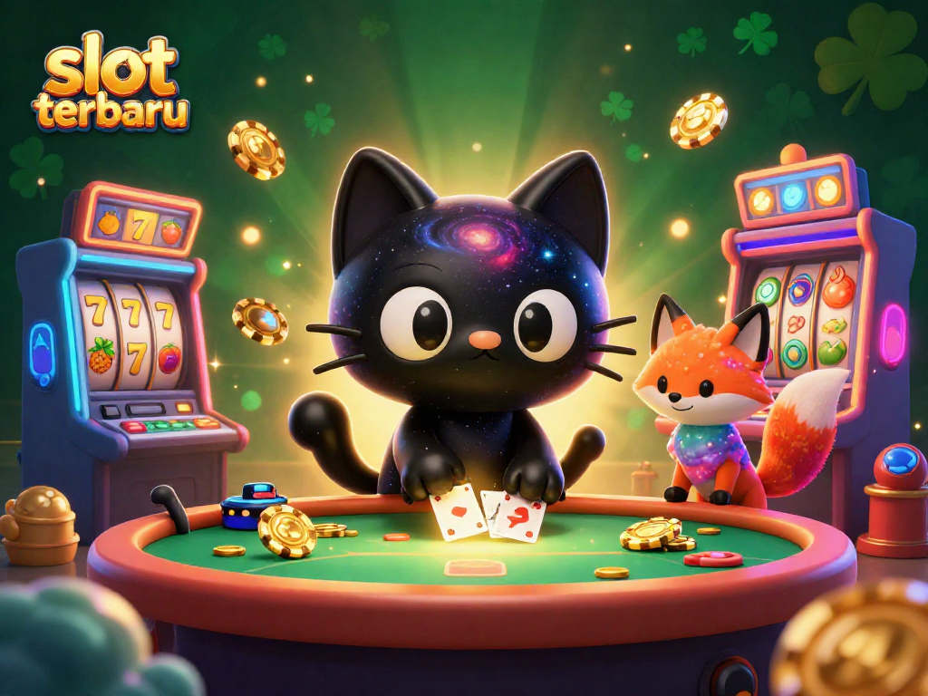 Experience the thrill of slot terbaru with vibrant casino elements and dynamic characters.