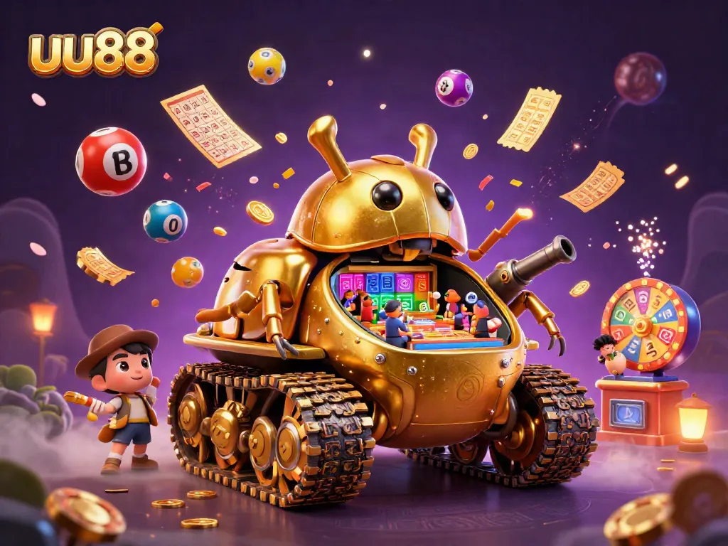 Experience the thrill with uu88 as the golden beetle tank unveils a miniature casino adventure.
