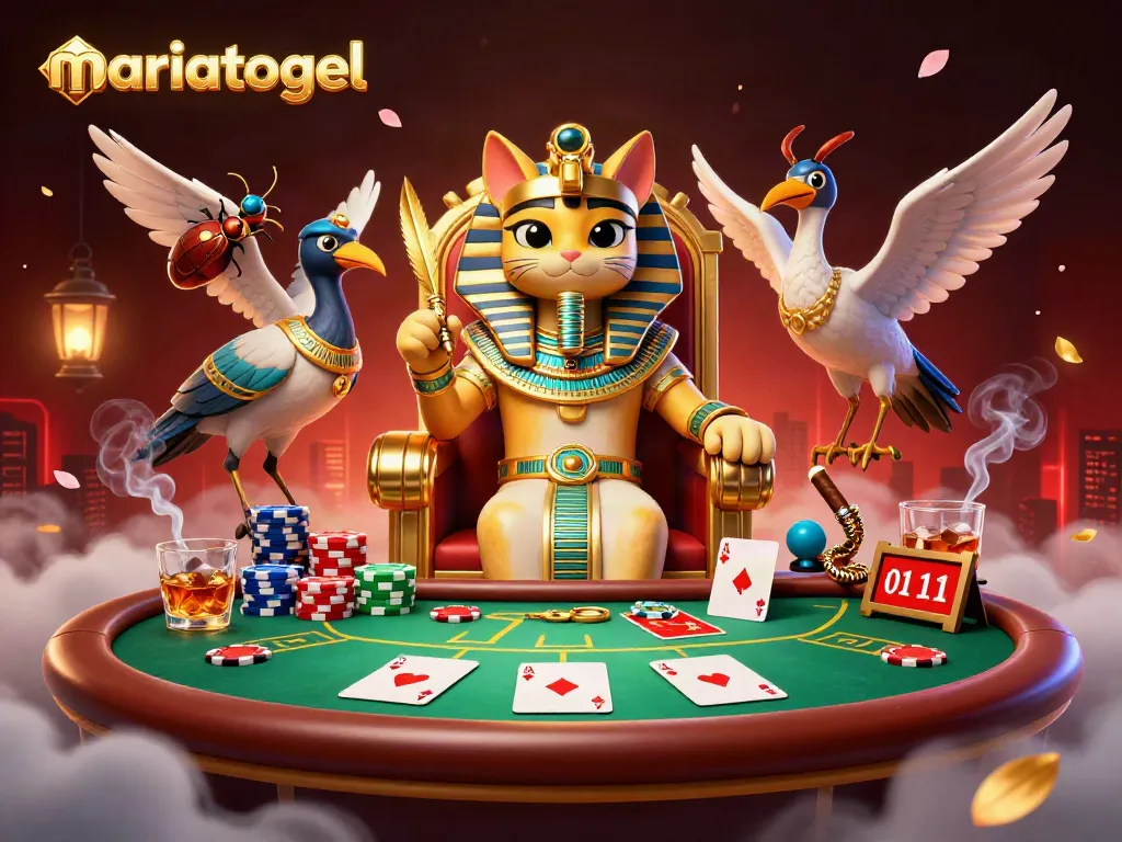 Engage with the exciting world of mariatogel through this vibrant casino scene with classic game elements.