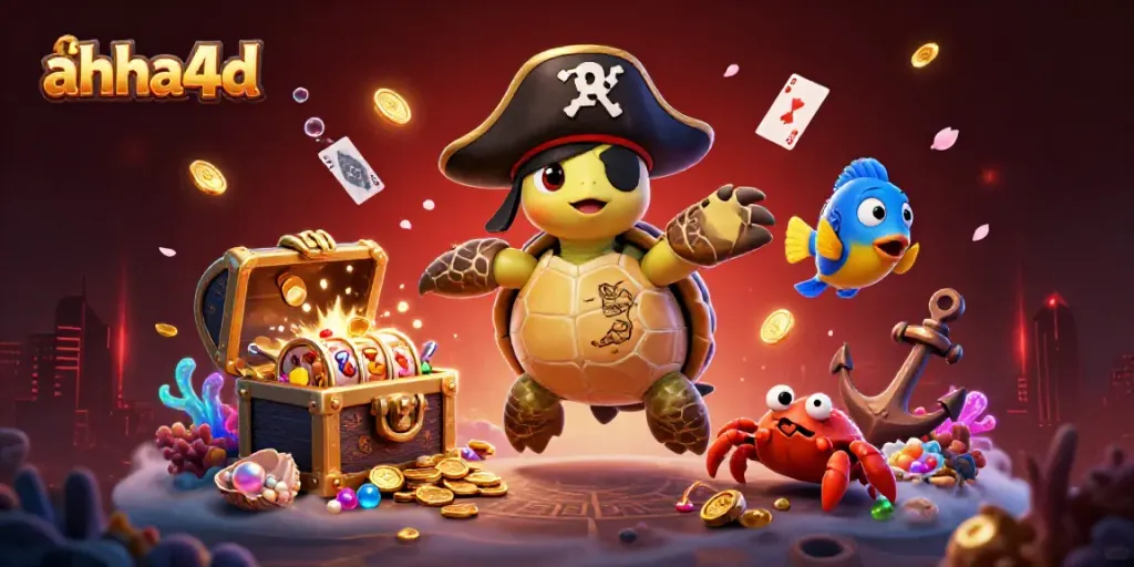 Permainan kasino ahha4d dengan karakter unik dan elemen slot 3D yang menarik