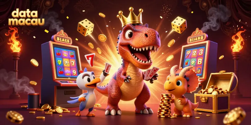 Engage with dynamic data macau gameplay featuring vibrant characters and casino elements.