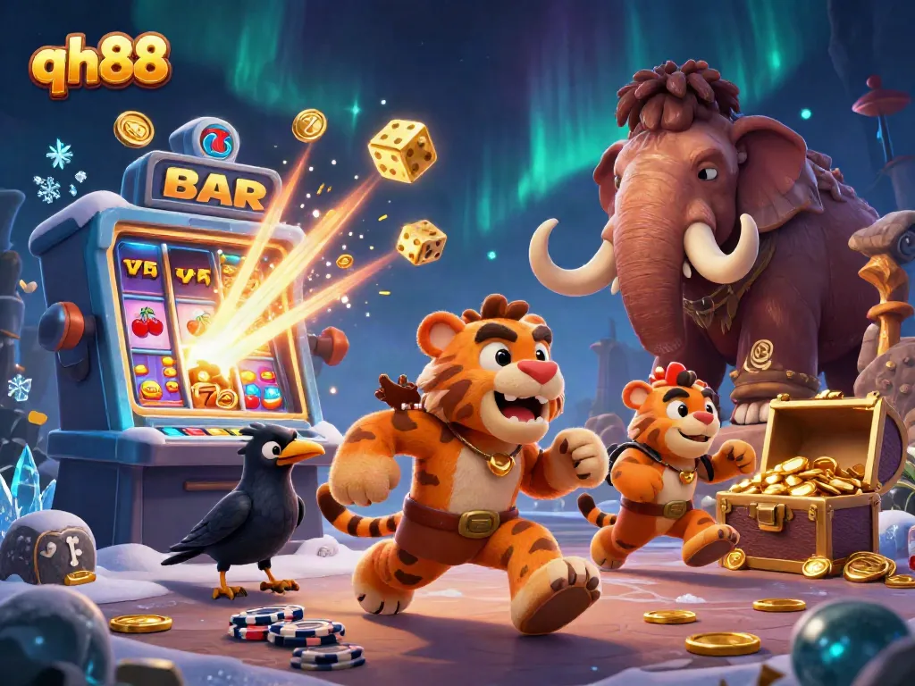 Spin the reels and experience the excitement at qh88 with vibrant casino animations.