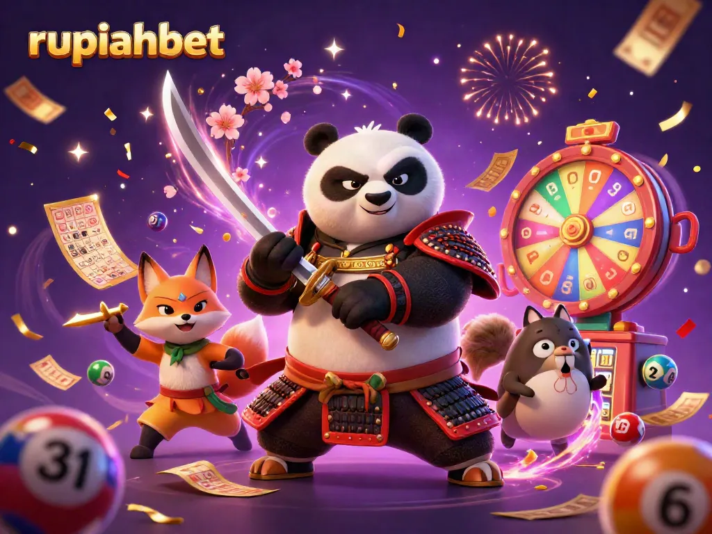 Rupiahbet offers fast login options with captivating characters and dynamic casino elements.