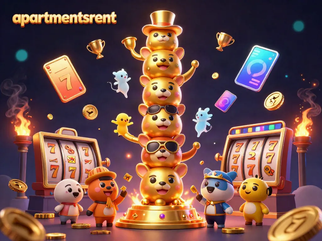 Visual permainan slot dengan totem hewan dan detail gemerlap, apartmentsrent memberikan pengalaman bermain seru.
