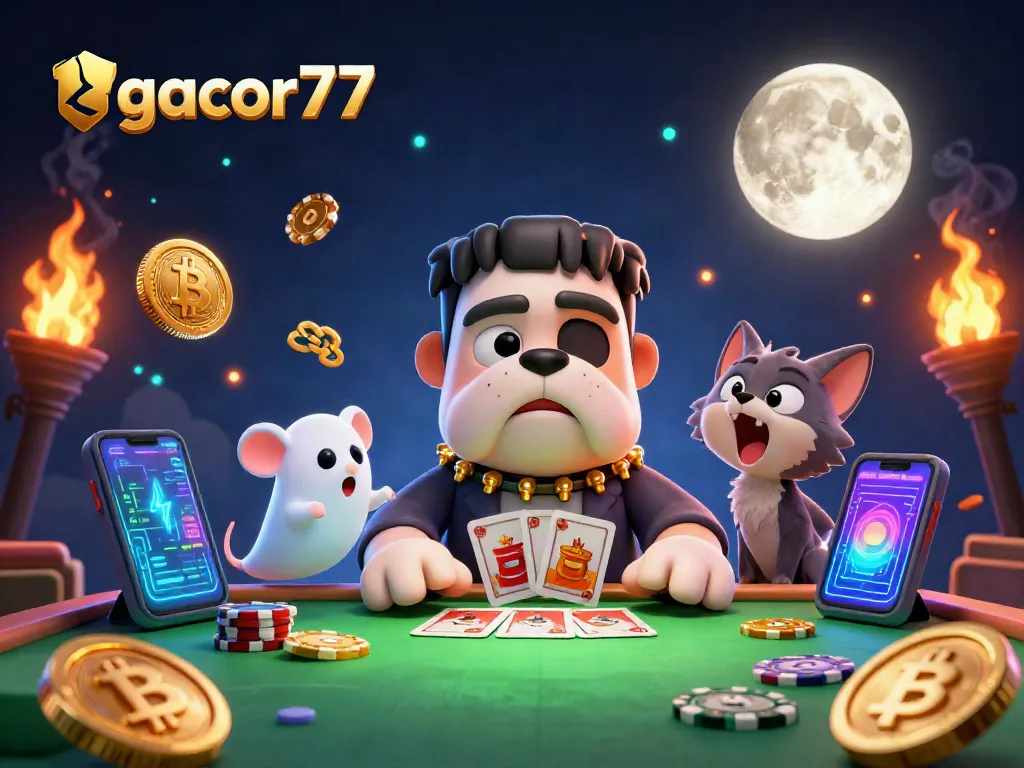 Gacor77 adalah kasino dengan monster Frankenstein kartun dan elemen kripto yang menarik perhatian.