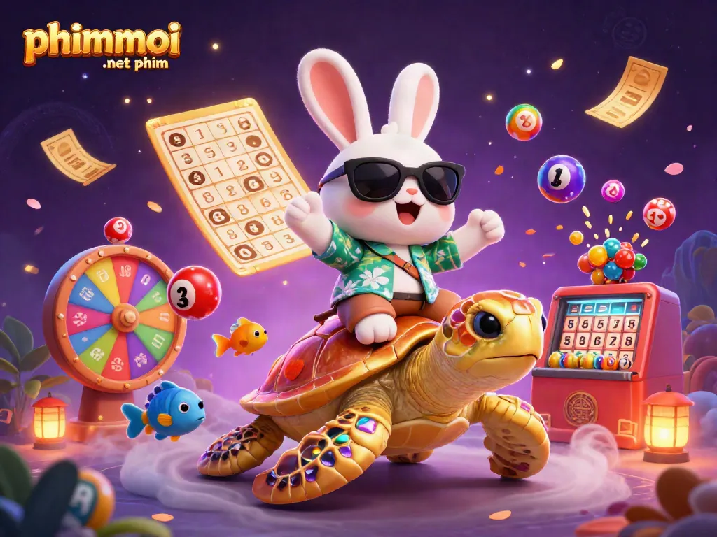 Experience the thrill of phimmoi .net phim with lucky rabbit and golden turtle in a vibrant casino setting!