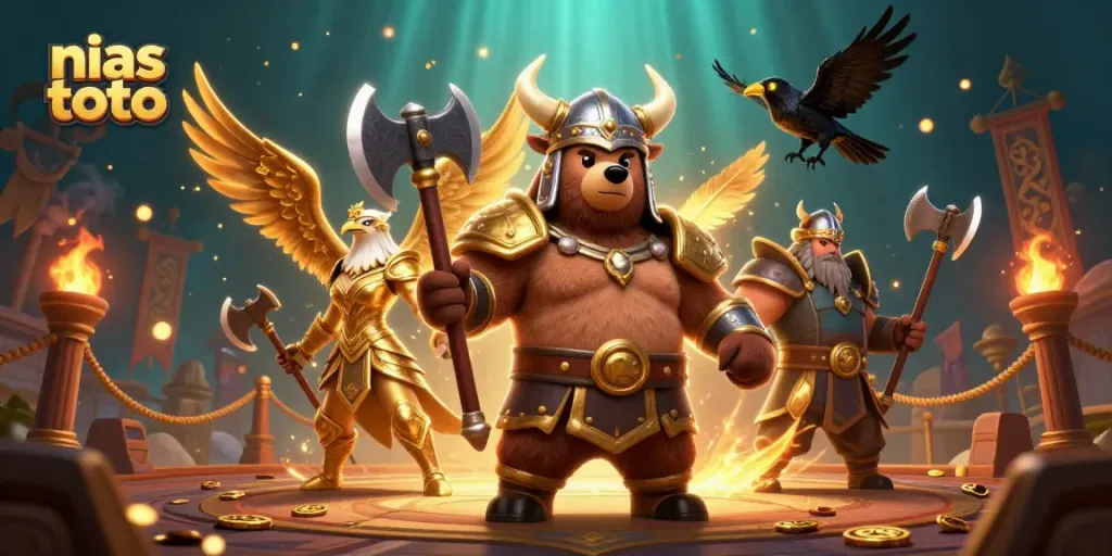 Bermain di nias toto, bergabung dengan karakter hebat di arena kejuaraan yang dinamis.