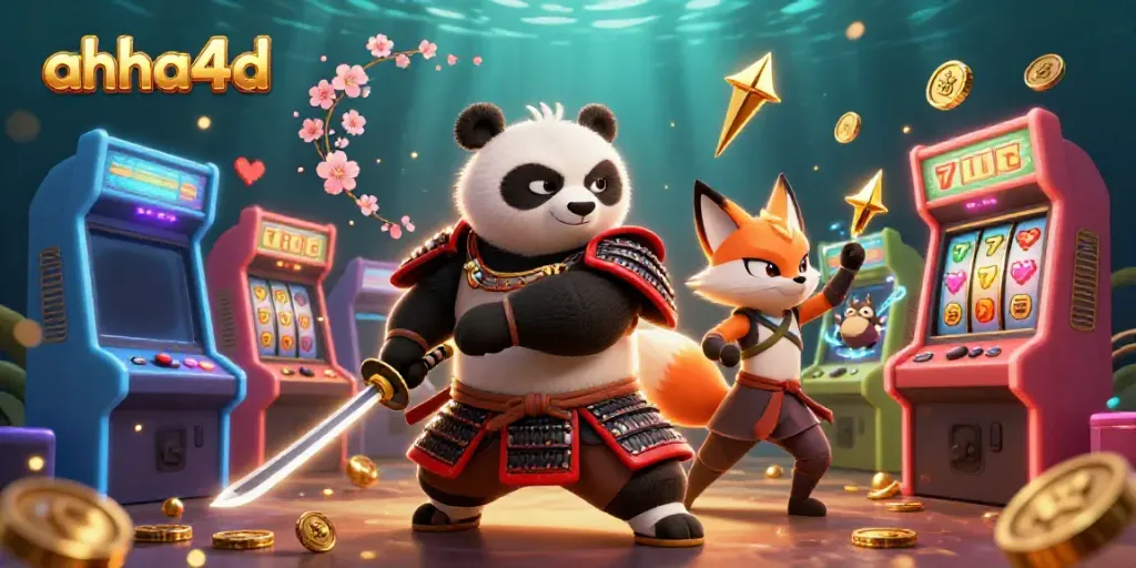 Gameplay seru di ahha4d dengan slot dan panda samurai melawan jackpot!