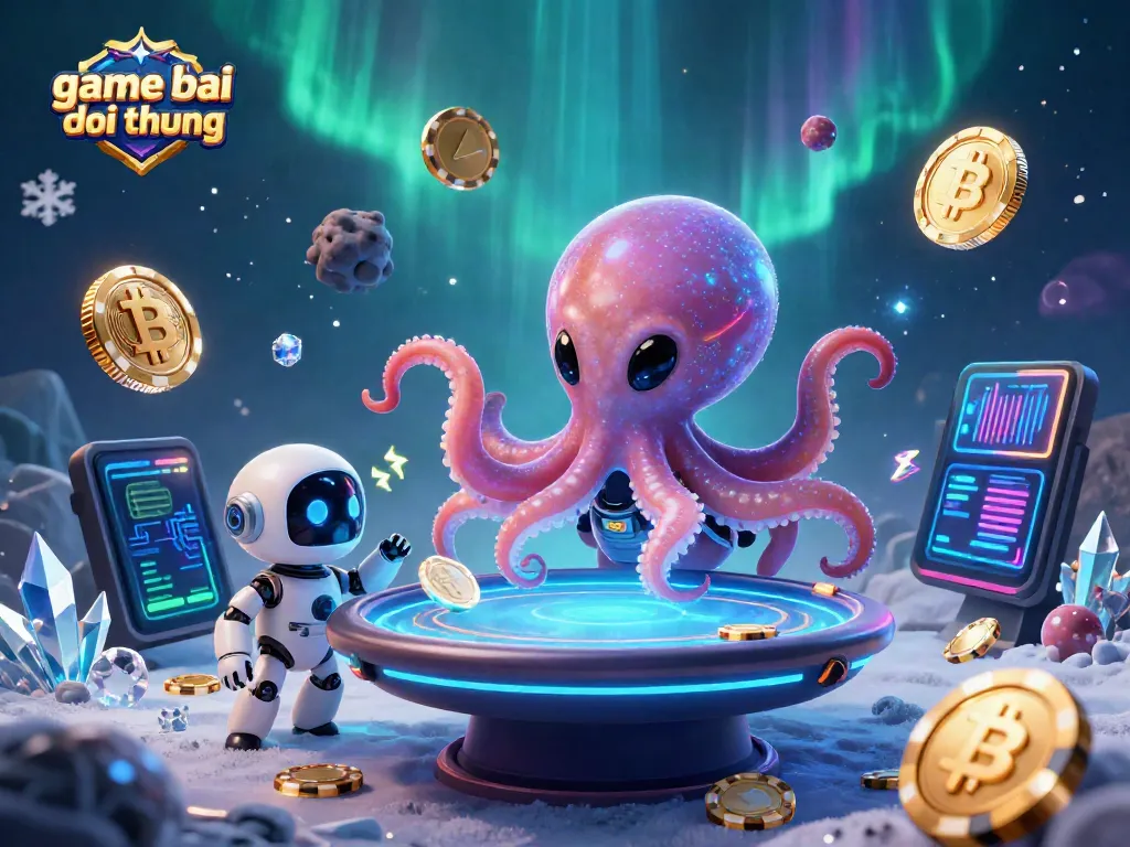 Engage with game bai doi thuong in this thrilling alien casino scene filled with vibrant poker action.