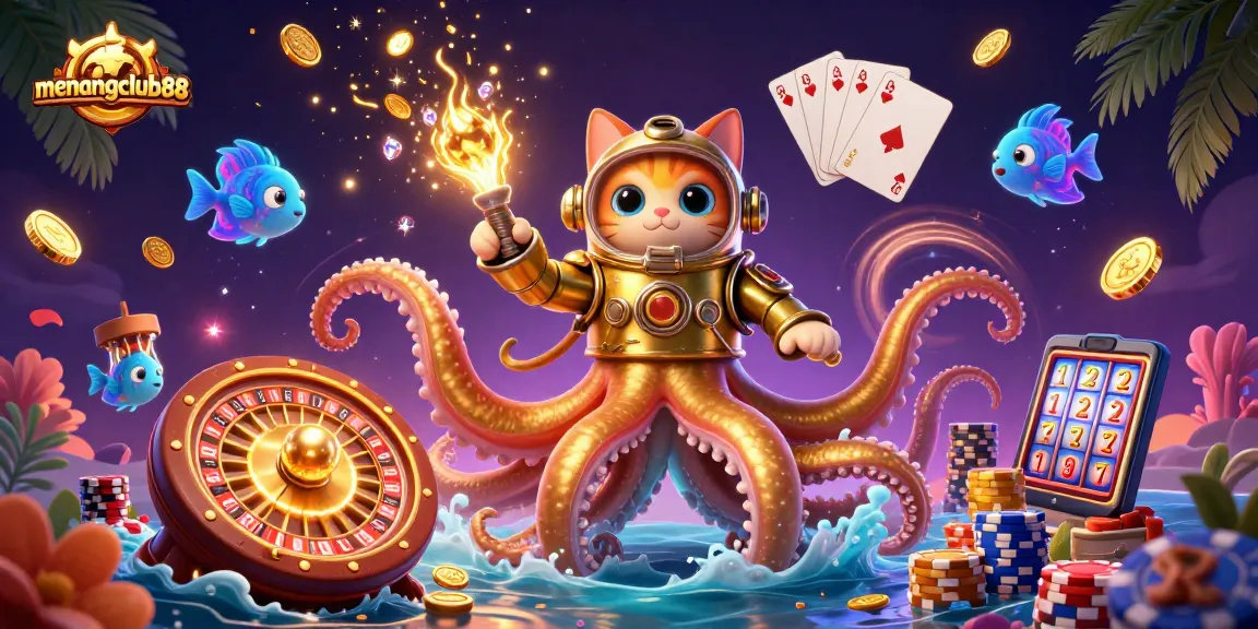 Experience the excitement at menangclub88, where golden rewards and thrilling gameplay meet in this vibrant casino scene.