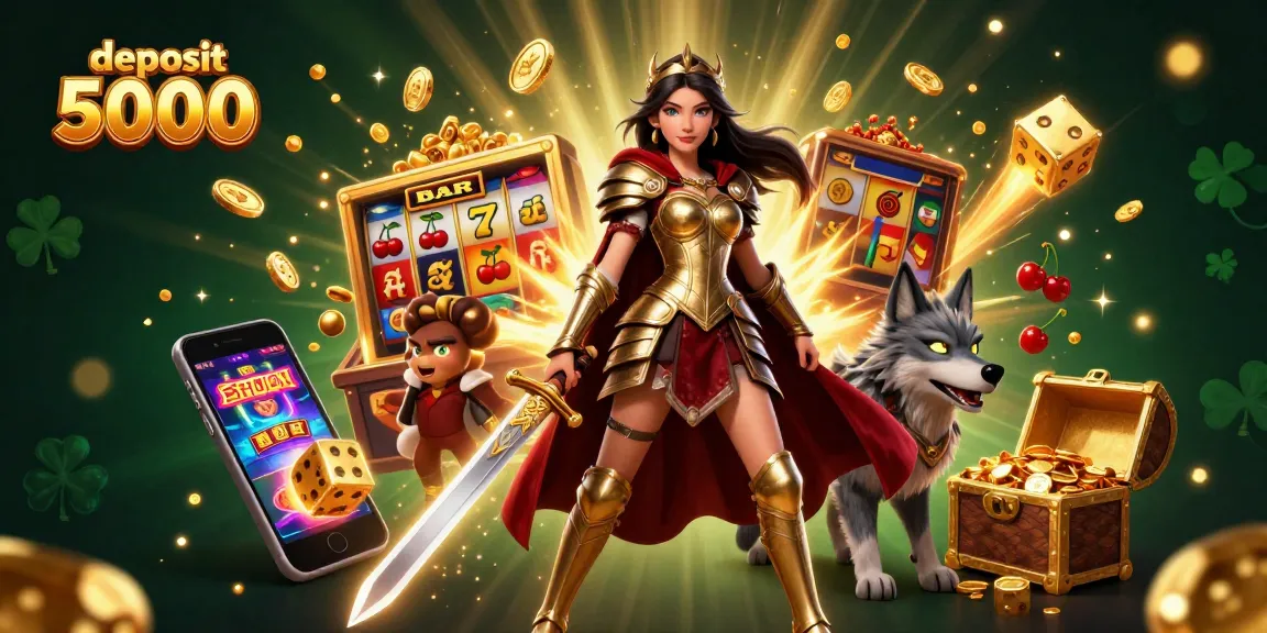 Experience the excitement of deposit 5000 through thrilling slots and vibrant casino elements.