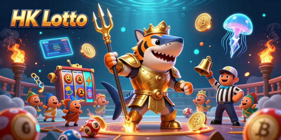 Experience the thrill of HK Lotto in a vibrant 3D underwater colosseum with engaging characters.