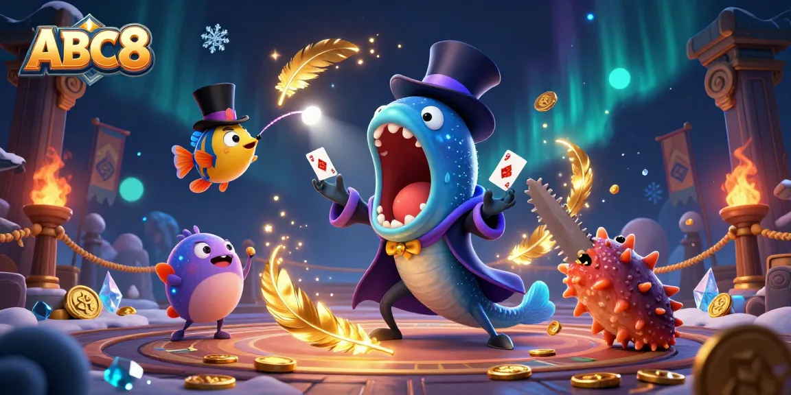 Watch ABC8's captivating magic tricks performed by unique sea creatures in an enchanting casino environment.